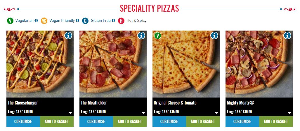 Domino's Pizza Homepage